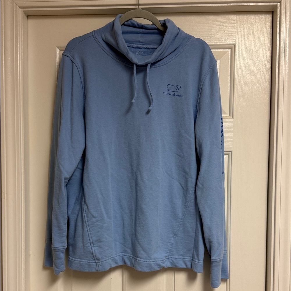 Women’s Vineyard Vines Cowl Neck Sweatshirt - Size L; Blue